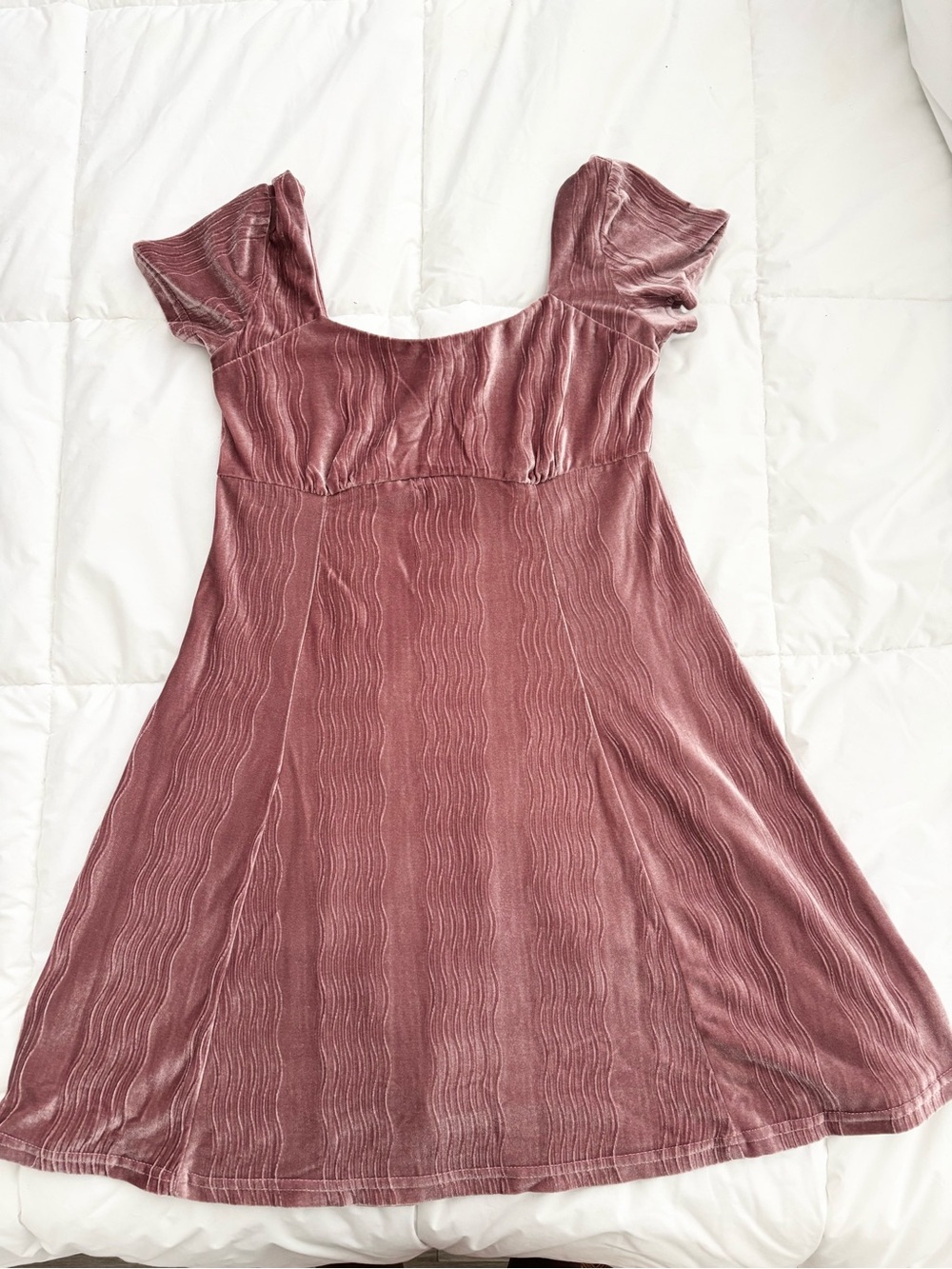 Love Riche Dusty Rose Mini Dress
